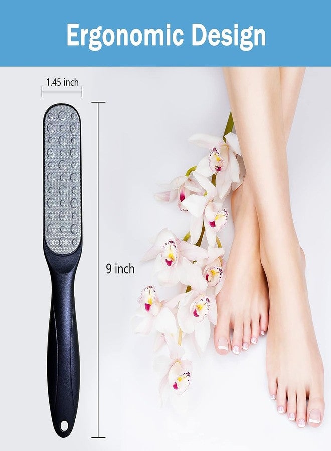 HEXONIQ® Foot File, Double Sided Pedicure Foot Scrubber Scraper Callus Remover, Foot Rasp for Cracked Heel and Foot Corn Removal, Dead Skin Exfoliator for Feet (Black) - Image 5