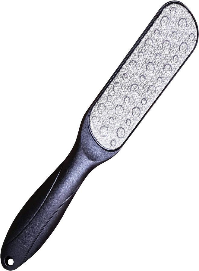 HEXONIQ® Foot File, Double Sided Pedicure Foot Scrubber Scraper Callus Remover, Foot Rasp for Cracked Heel and Foot Corn Removal, Dead Skin Exfoliator for Feet (Black) - Image 1