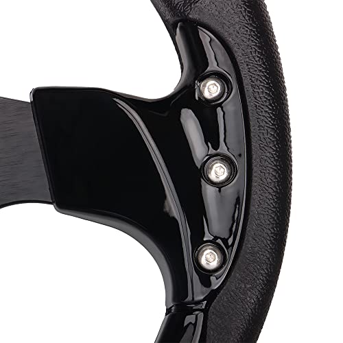 Spaorcco Golf Cart Steering Wheel Universal Design for Most Golf Cart Club Car DS and Precedent 12.5 inch Black EZGO Yamaha Steering Wheel - Image 5