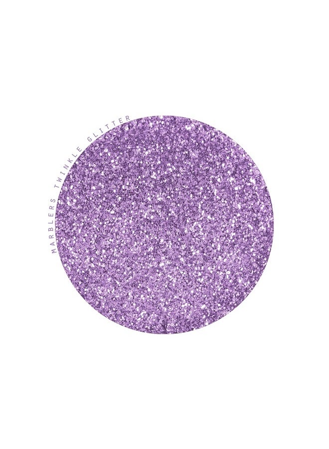 MARBLERS Cosmetic Grade Fine Twinkle Glitter [Light Purple] 0.18oz (5g) | Non-Toxic | Vegan | Cruelty-Free | Eyeshadow, Nail Polish, Nail Art | Festival, Rave & Party Makeup | Body & Face - Image 2