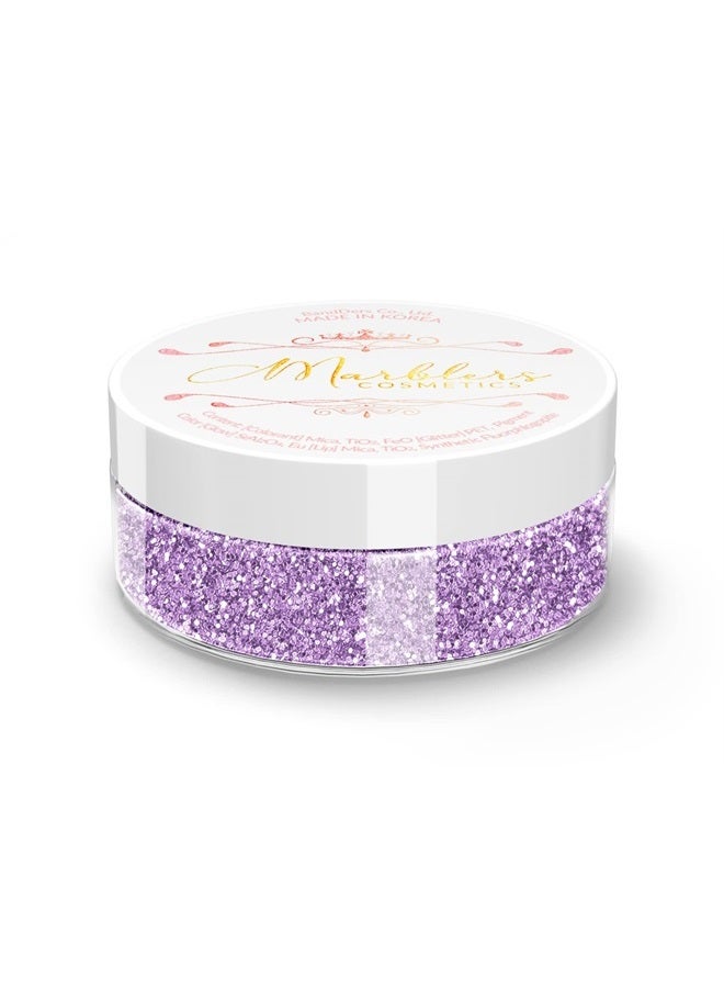 MARBLERS Cosmetic Grade Fine Twinkle Glitter [Light Purple] 0.18oz (5g) | Non-Toxic | Vegan | Cruelty-Free | Eyeshadow, Nail Polish, Nail Art | Festival, Rave & Party Makeup | Body & Face - Image 1