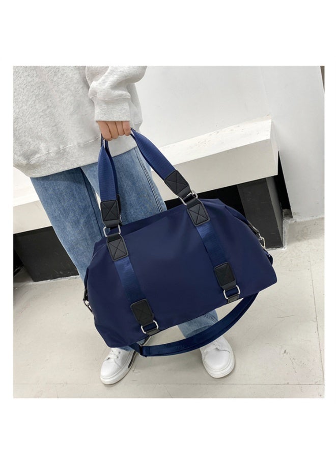 alo Alo Premium Blue Women's Yoga Fitness Duffel Bag – Stylish Cobalt Hue with Hand-Held & Adjustable Shoulder Strap, Waterproof Wet-Dry Separation Compartment, Extra-Large Capacity with Multi-Pocket Organization – Perfect for Gym, Business Trips, Short Travel & Yoga in the Middle East - Image 3