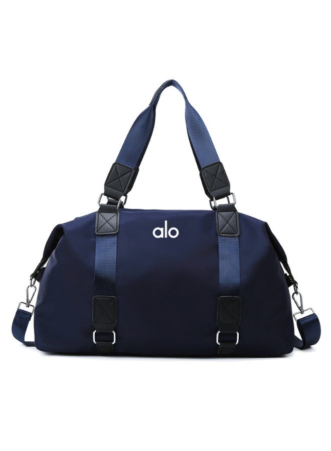 alo Alo Premium Blue Women's Yoga Fitness Duffel Bag – Stylish Cobalt Hue with Hand-Held & Adjustable Shoulder Strap, Waterproof Wet-Dry Separation Compartment, Extra-Large Capacity with Multi-Pocket Organization – Perfect for Gym, Business Trips, Short Travel & Yoga in the Middle East - Image 1