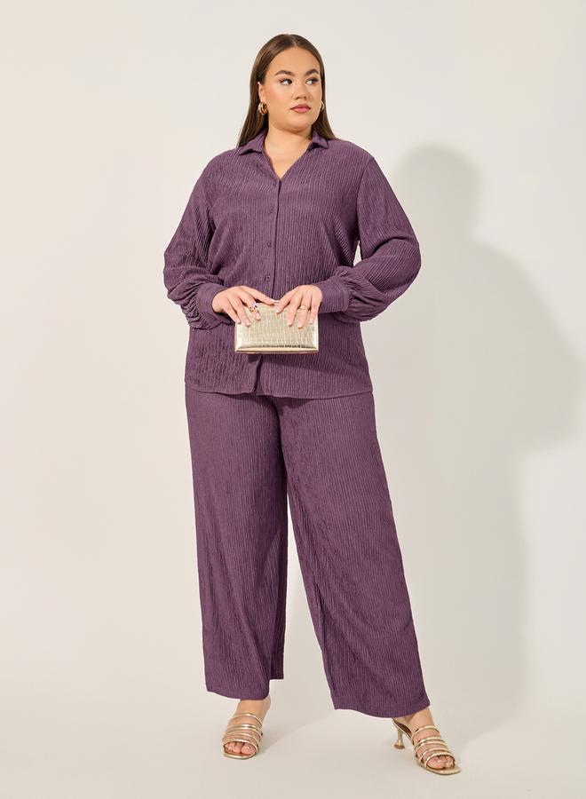 Styli Solid Oversize Long Sleeve Shirt - Image 3