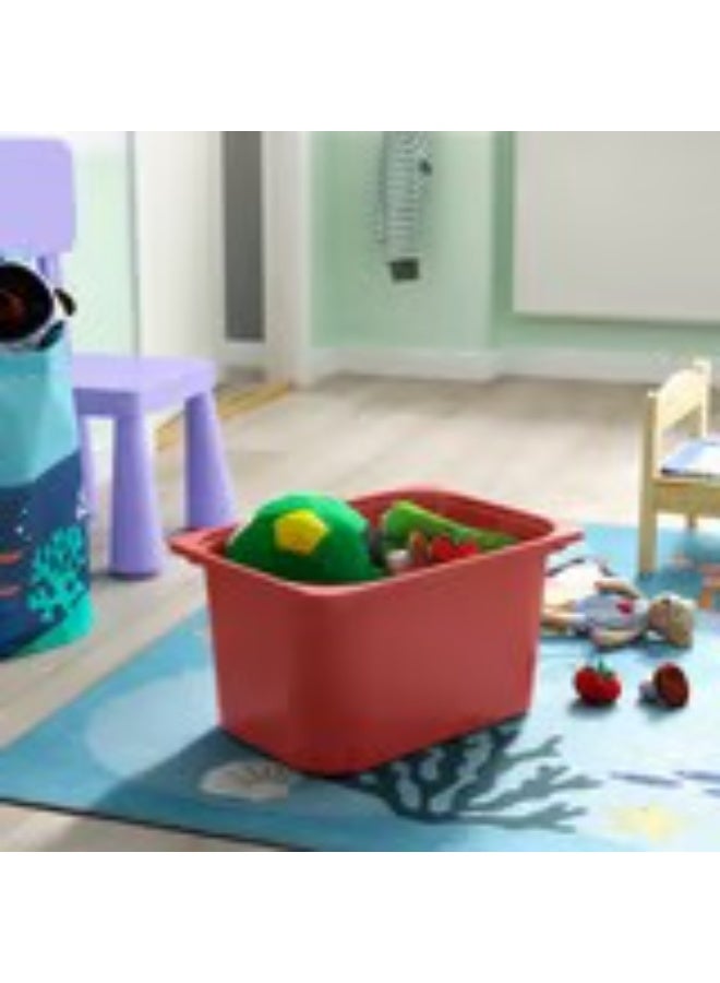 Trofast Storage Box Red 42x30x23 cm - Image 2