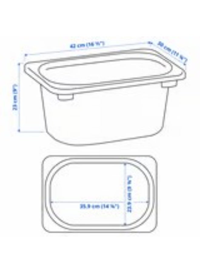 Trofast Storage Box Red 42x30x23 cm - Image 3