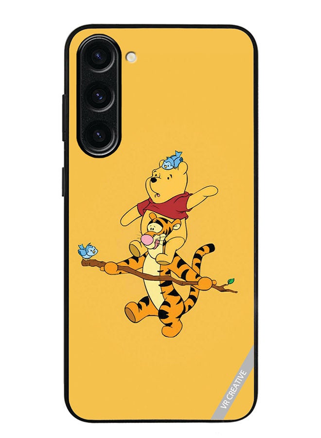 VR CREATIVE Protective Case Cover For Samsung Galaxy S23 Plus Pooh Design Multicolour - Image 1