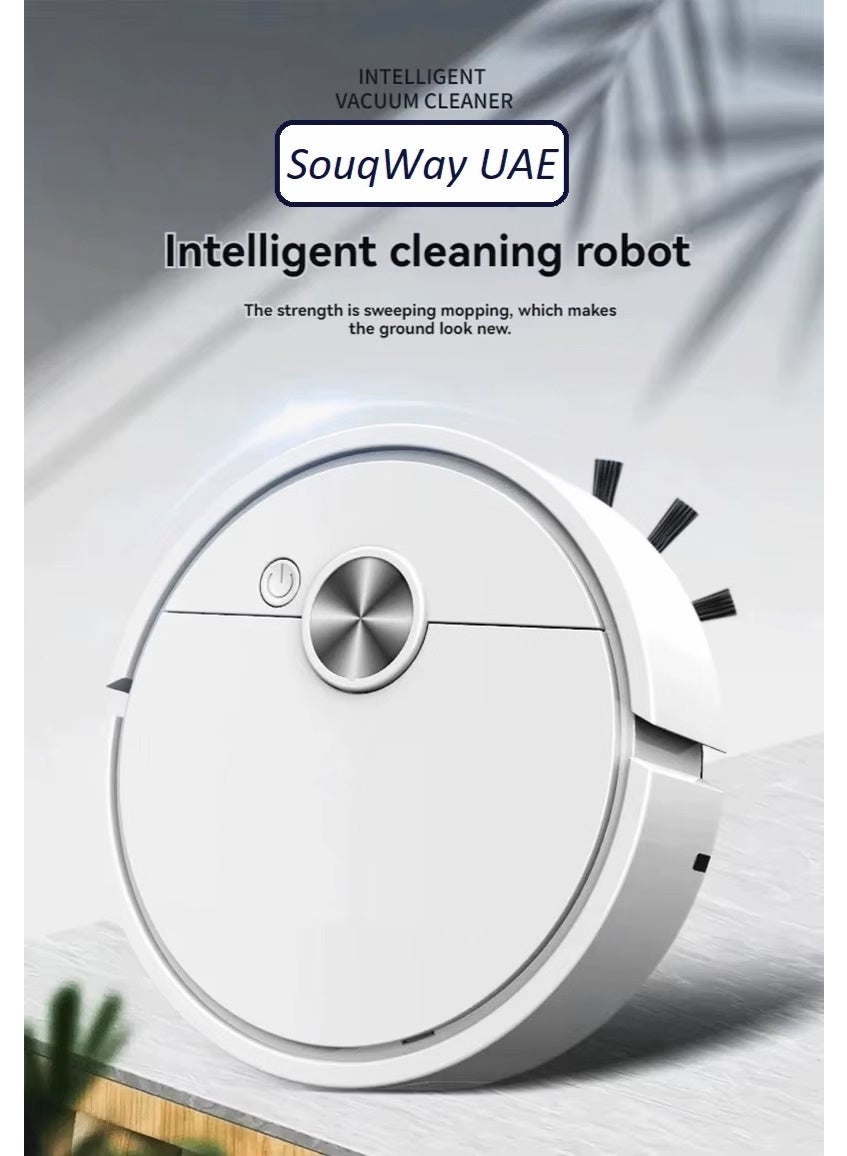 Mini Smart Sweeping Robot – Automatic Cordless Vacuum Cleaner – Intelligent Obstacle Avoidance for Hard Floors & Tiles – Slim Low-Profile Design