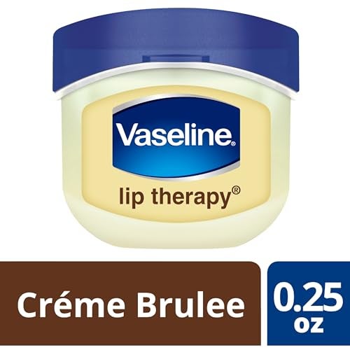 Vaseline Lip Therapy Creme Brulee Mini 4-Pack – Moisturizing Balm for Soft, Smooth Lips, 0.25 Oz Ea - Image 3