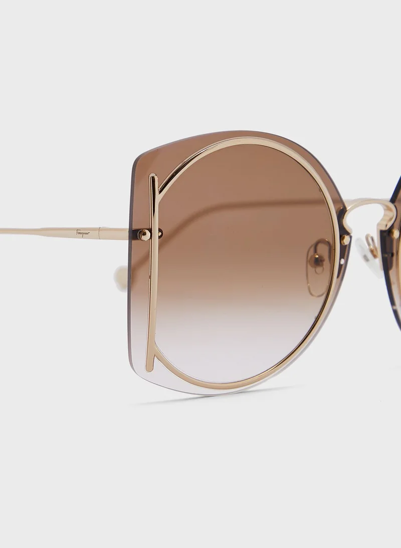 Salvatore Ferragamo SF196S Oversized Sunglasses