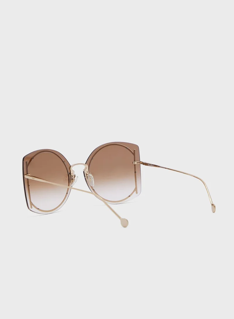 Salvatore Ferragamo SF196S Oversized Sunglasses