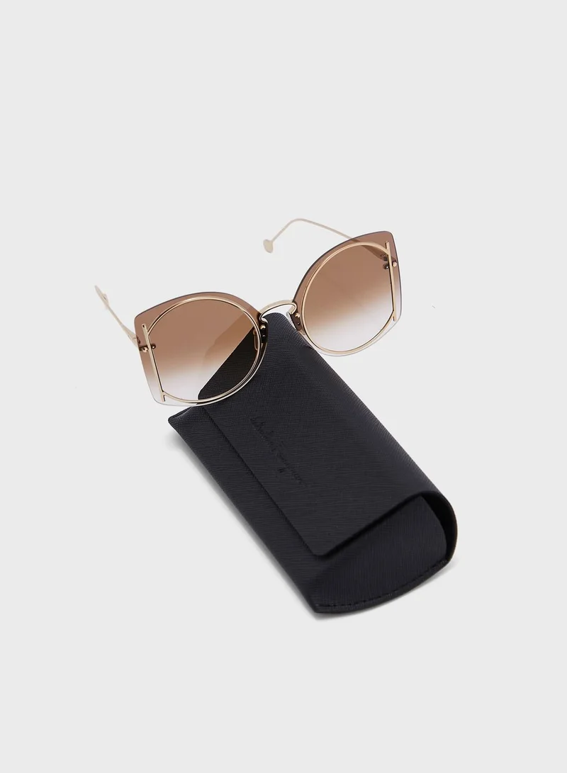 Salvatore Ferragamo SF196S Oversized Sunglasses