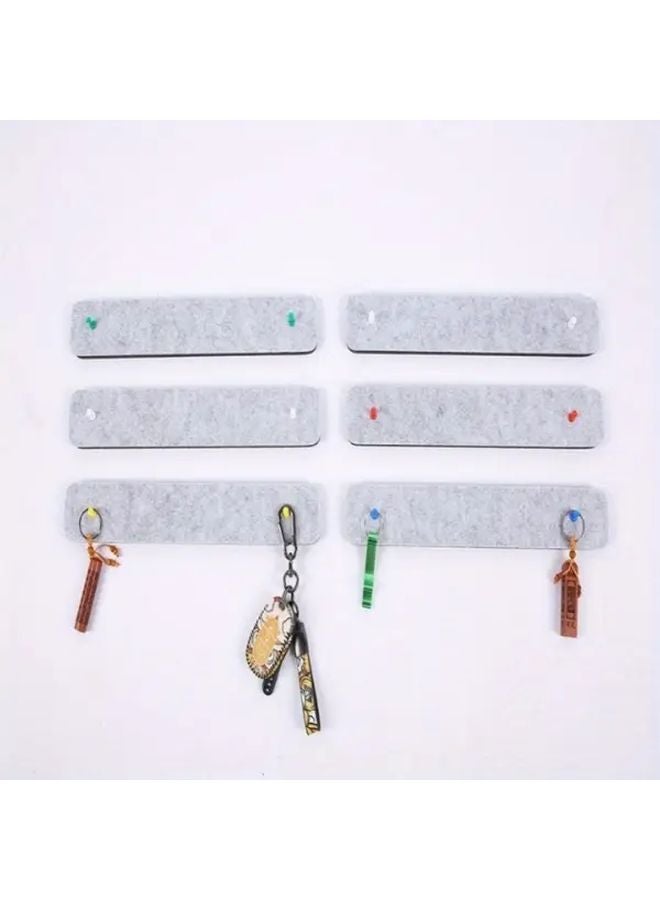 5pcs Color Random Adhesive Felt Memo Board Office Message Strip with Notes - Image 5
