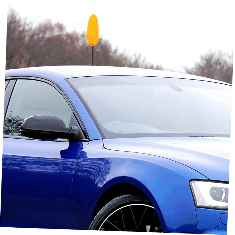 Cute Corn Car Antenna Topper Easy Install Durable Exterior Roof Decor For Auto Vehicle - Image 4