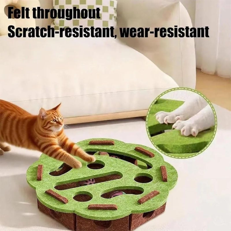 Cat Nail File Box: Green Sandpaper Surface - Stress-Free Nail Trimming Alternative Cat Scratch Puzzle for Indoor Cats - Image 4