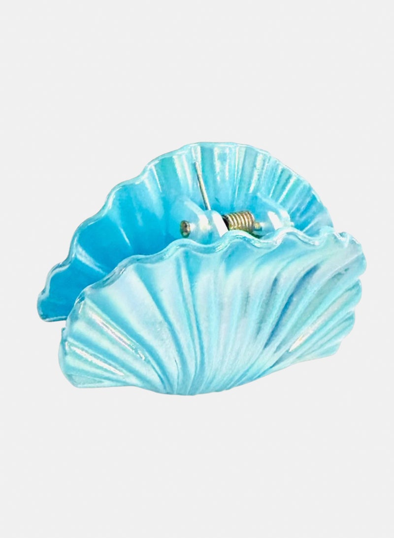 Trio Earrings Mermaid Baby Blue Hair Claw Clip - Image 1