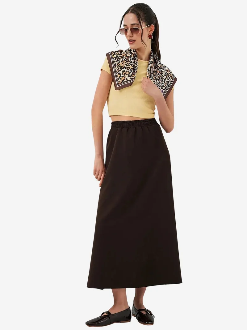 بيغ دارت BDART High Waist A-Line Maxi Skirt