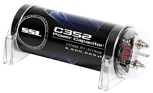 Sound Storm Laboratories C352 Car Audio Capacitor – 3.5 Farad, Energy Storage, Enhance Bass from Stereo, for Amplifier and Subwoofer, Warning Tones, LED Voltage Meter - Image 4