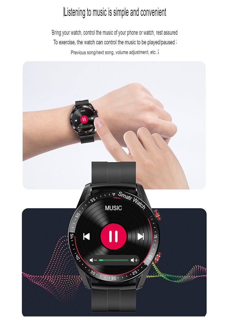 Hw20 Smart Watch, Multifunctional Ip67 Waterproof Health Monitoring Watch, Large Display Wrist Watch With Heart Rate, Blood Pressure, Blood Oxygen, Sleep Monitoring, (Black Steel)