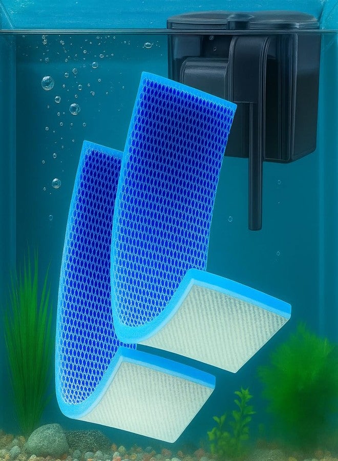 Blutails 8D Multi-Layer Premium Aquarium Filter Sponge Pad - 50 * 11 cm (Pack of 2) Nano Gel-Free Aquarium Sponge for All Aquarium Filters. - Image 2