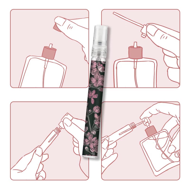 Facewegen 6 Pcs Portable Travel Refillable Perfume Atomizer Bottle,10ml Perfume Atomiser Bottles,Fragrance Spray Bottle, Scent Pump Case for Women and Men - Image 4