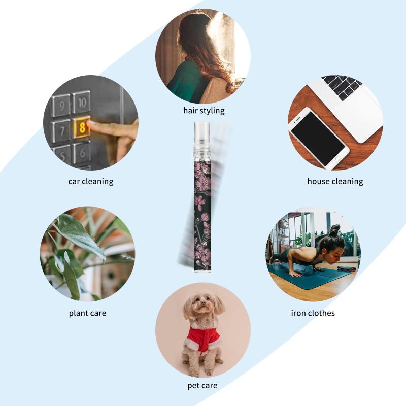 Facewegen 6 Pcs Portable Travel Refillable Perfume Atomizer Bottle,10ml Perfume Atomiser Bottles,Fragrance Spray Bottle, Scent Pump Case for Women and Men - Image 2