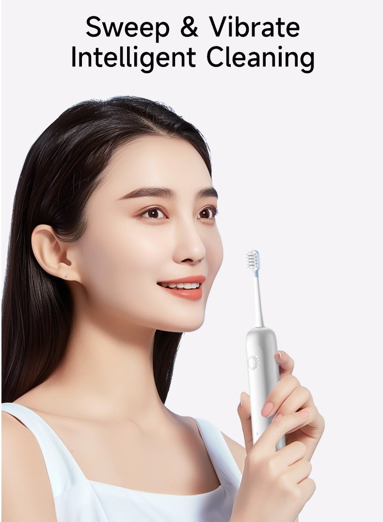 Reva X1 Multi-functional Sweeping And Vibrating Electric Toothbrush With 4 Brush Heads for Adults One Charge For 60 Days 5 Speed Modes IPX7 Waterproof - Image 3