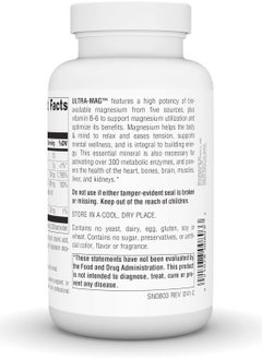 Source Naturals Ultra-Mag High-Efficiency Magnesium Complex 120 Tablets 60 Servings  - Image 3