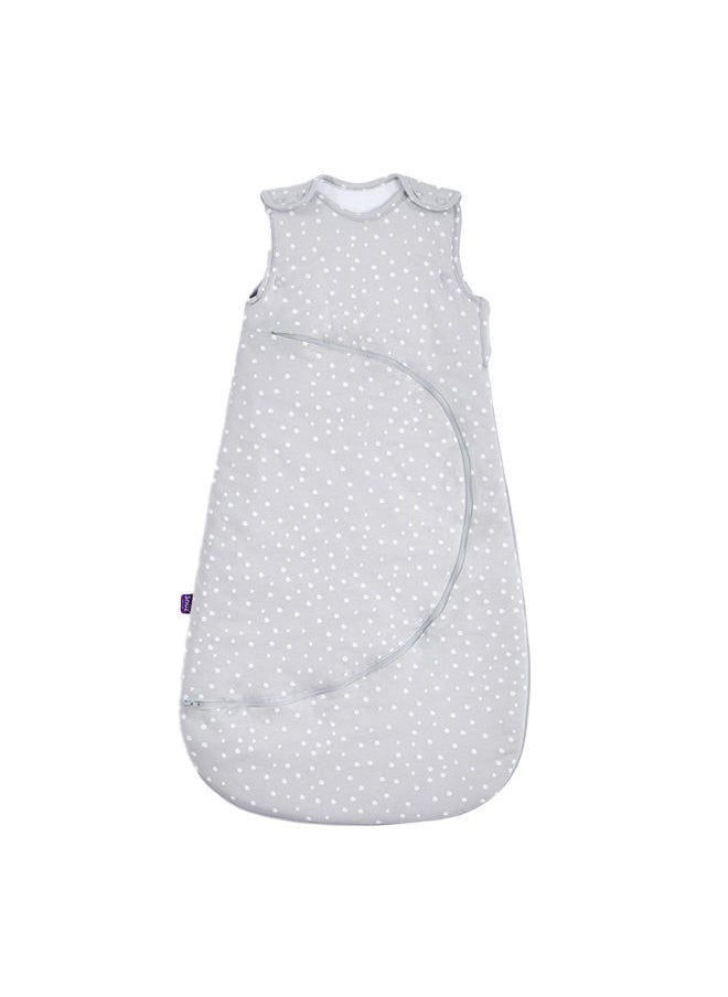 Snuz - Pouch Sleeping Bag For Infant And Baby 1.0 Tog Clever Nappy Change Zip Material 100% Cotton For Temperatures If 21 - 23 Celsius From 6 To 18Months Maximum Baby Length 86Cm - White Spot - Image 1