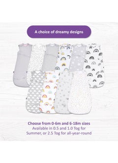 Pouch Sleeping Bag For Infant And Baby 1.0 Tog Clever Nappy Change Zip Material 100% Cotton For Temperatures If 21 - 23 Celsius From 6 To 18Months Maximum Baby Length 86Cm - White Spot - pzsku/Z7A6DB3E2FB7A24352EA5Z/45/_/1734417427/aef68862-5ba8-43f5-9512-daa158dc2679