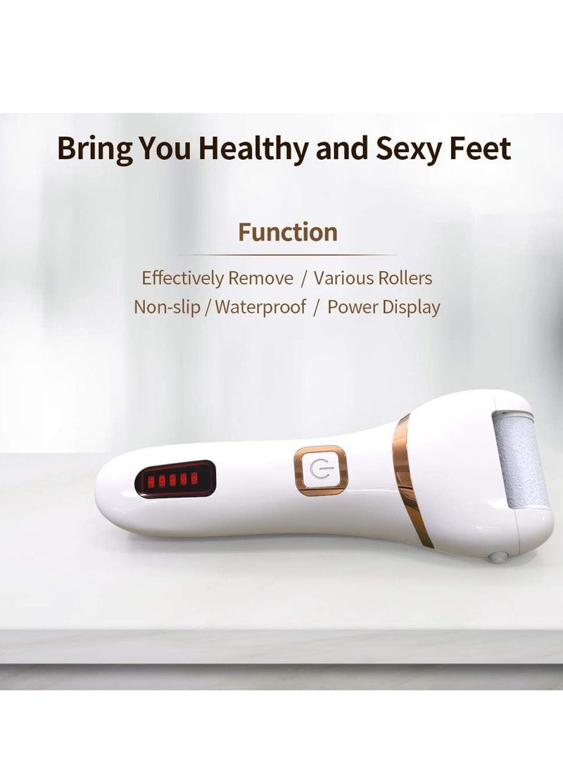 Gonice Rechargeable Electronic Feet File Pedicure Foot File Foot Rasp with IPX7 Waterproof Design for Dry Cracked Dead Skin  - Image 2