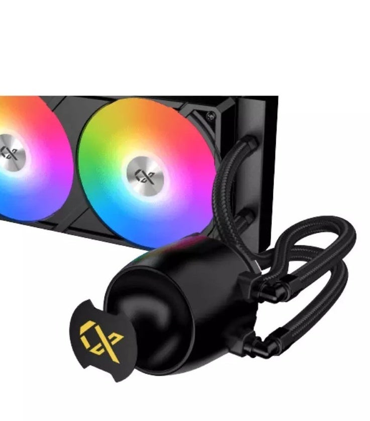 Xigmatek Connect Pro 360 AIO CPU Liquid Cooler, 7" 1280×800 LCD Display, 360mm Radiator, 3×120mm PWM ARGB Fans, USB Type-C, Intel LGA 1851/1700/1200/115X & AMD AM5/AM4, Black | EN48357 Black - Image 3