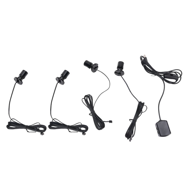 4PCS Mini Spotlight 90LM USB 360 Degree Rotating Indoor Spot Light Accent Light for Showcase Jewelry Cabinet Porch - Image 5