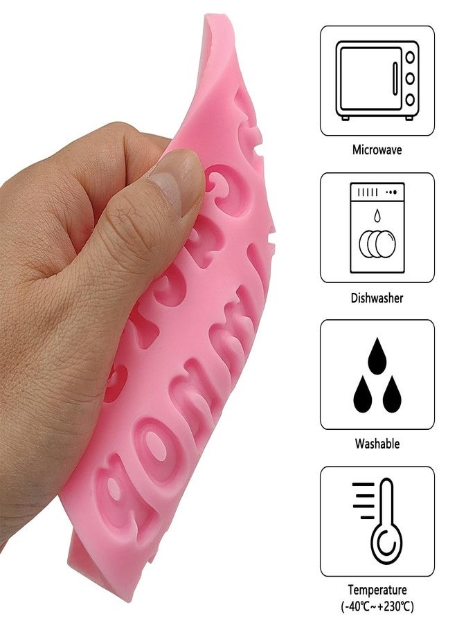 lyfLux 5 Pcs Silicone Fondant Molds, Letters Numbers and Butterfly Molds for Chocolate Fondant Baking Desserts and Cake Decoration - Image 3