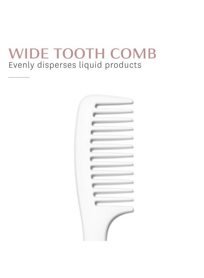 T3 Detangle Duo Brush Set ; Detangling Brush And Shower Comb Set ; Comb To Disperse Liquid & Brush To Detangle Wet Hair; For All Hair Lengths And Textures White 1 Count (Pack Of 1) - Image 4