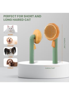 Meetion Pet Grooming Brush for Cats and Dogs, with Self Cleaning Function, Shedding Brush for Long and Short Hair  - Image 2