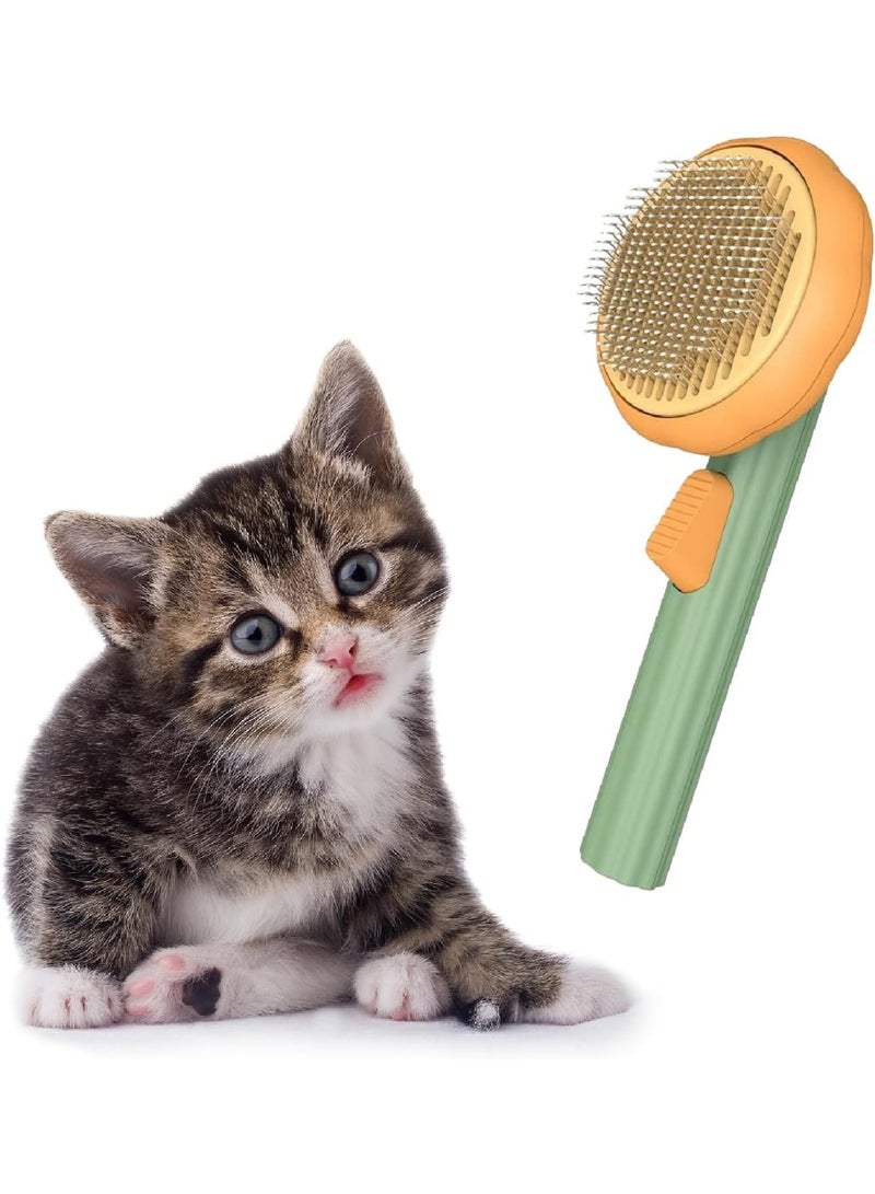 Meetion Pet Grooming Brush for Cats and Dogs, with Self Cleaning Function, Shedding Brush for Long and Short Hair - Image 1