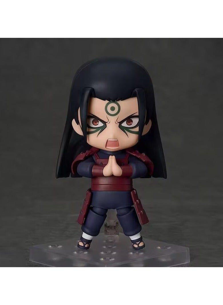 ناروتو تمثال أكشن هاشيراما سينجو من Naruto بطول 10 سم وجه قابل للتبديل مفاصل متحركة نموذج أنمي قابل للتحصيل للعرض على المكتب هدية - Image 2