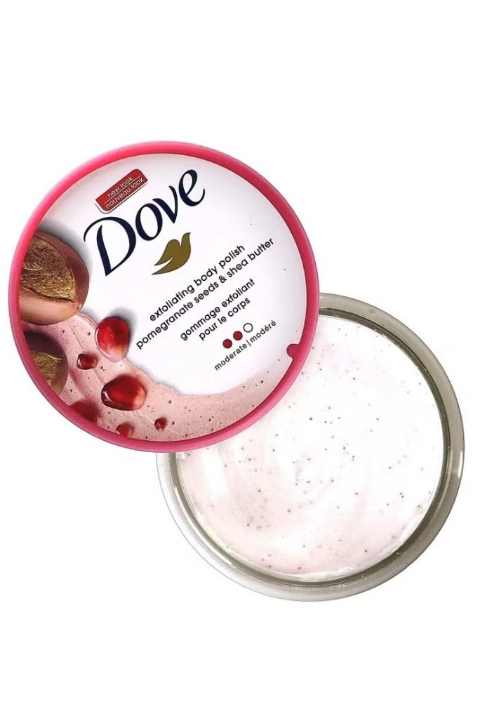 دوف مقشر للجسم ببذور الرمان وزبدة الشيا ٢٩٨ جم - Image 2