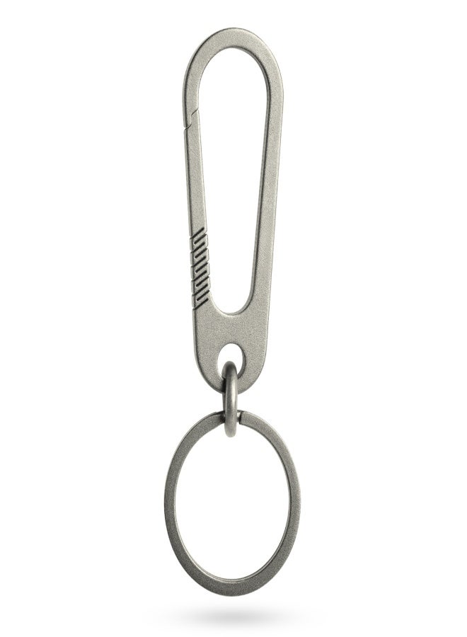 Keychain men's titanium alloy car key ring ring personalised creative key pendant waist hanging lock keychain key chain A models (with titanium ring) + horse mouth box packaging - Image 1