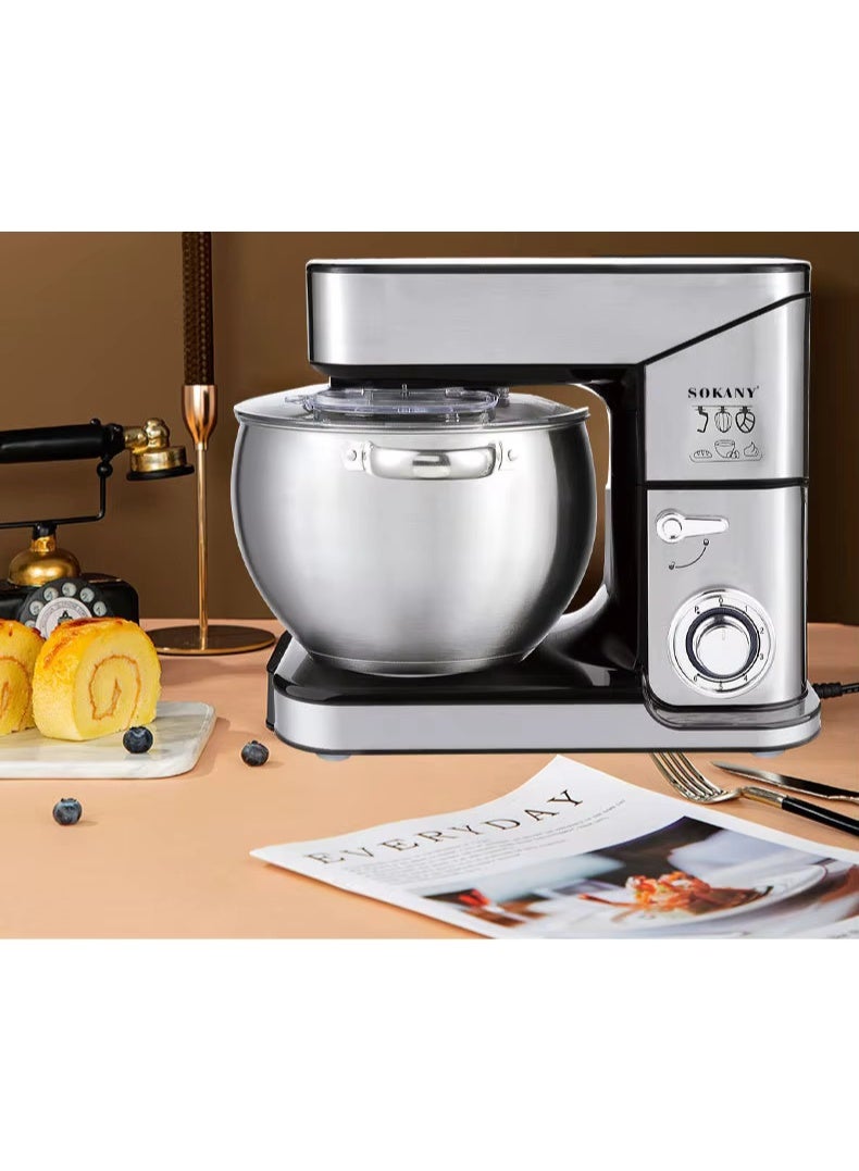 SOKANY SC-623E Stand Mixer 10L – 1500W Heavy-Duty Motor, Dough Hook, Whisk, Beater & Splash Guard - Image 2