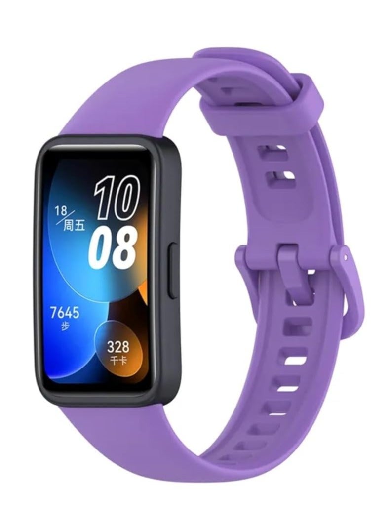 Silicon Replacement Strap for Huawei band 8 / Honor band 8(Lavender)