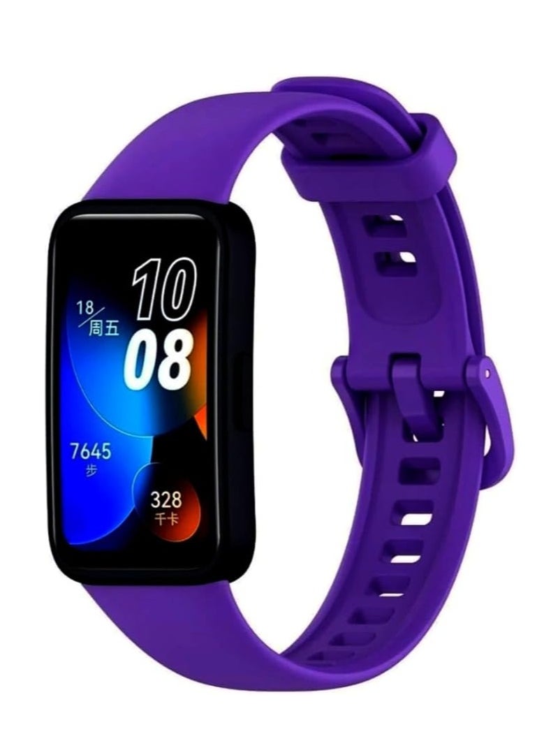 Generic - Silicon Replacement Strap for Huawei band 8 / Honor band 8(Lavender) - Image 1