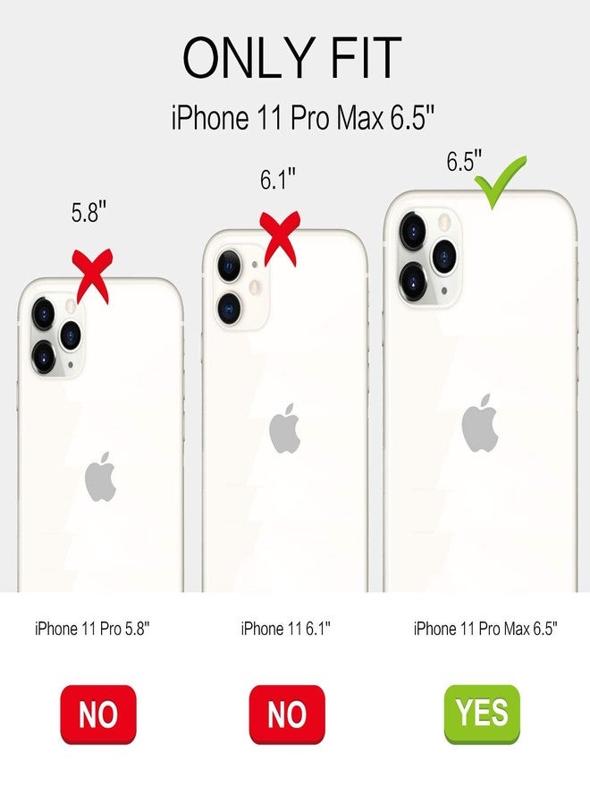 بنتوبين جراب BENTOBEN لهاتف iPhone 11 Pro Max، تصميم نحيف ومتين، مقاوم للصدمات، مصنوع من مادة TPU ناعمة وغطاء حماية صلب من البولي كربونات، مناسب للفتيات والنساء والأولاد والرجال، متوفر باللونين البنفسجي والأخضر. - Image 2