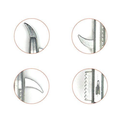 lasenersm 1 Piece Car Tire Cleaning Hook Car Tire Clear Stone Hook Car Tire Stones Remover Hooks Auto Tyre Protector Repair Tools Auto Tyre Protector Groove Stones Remover Hooks with Storage Bag(Orange, Black) - Image 3