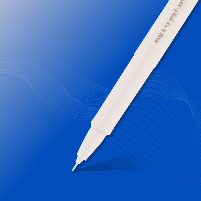 PILOT Hi-Tecpoint O5 0.5mm Extra Fine Point Roller Ball Pen | Pack Of 10 (7 Blue + 2 Black + 1 Red) - Image 3