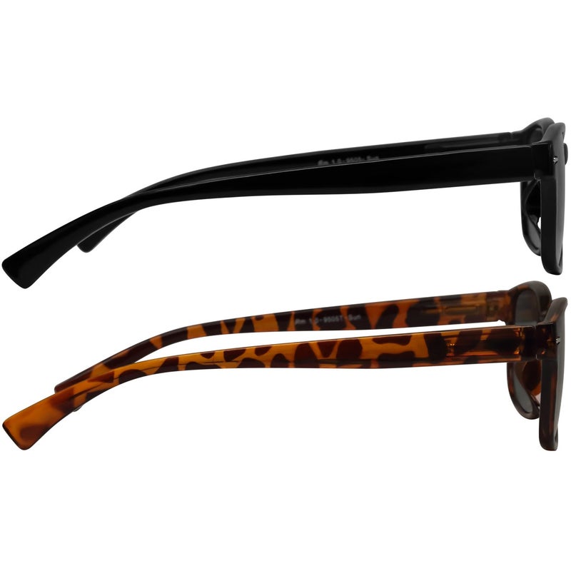 TruVision Readers 9505 Tinted Black/Tinted Tortoise +2.50-2 Pack - Image 2