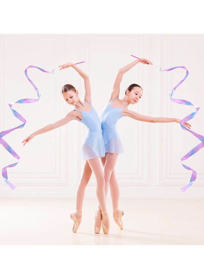 3PCS Sparkly Dance Ribbon,6.6 Ft Twirl Streamer Ribbon Dancer Wands for Kids Girls Class Talent Shows - Image 4