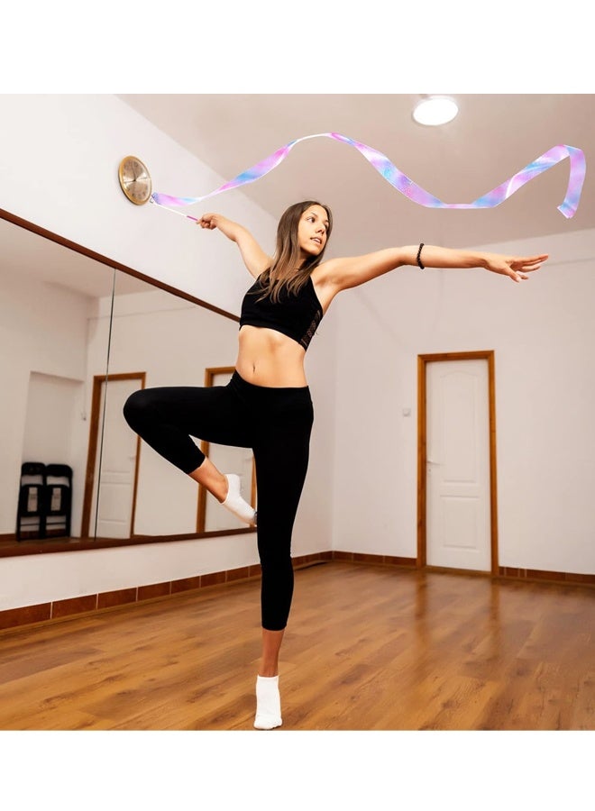 3PCS Sparkly Dance Ribbon,6.6 Ft Twirl Streamer Ribbon Dancer Wands for Kids Girls Class Talent Shows - Image 5