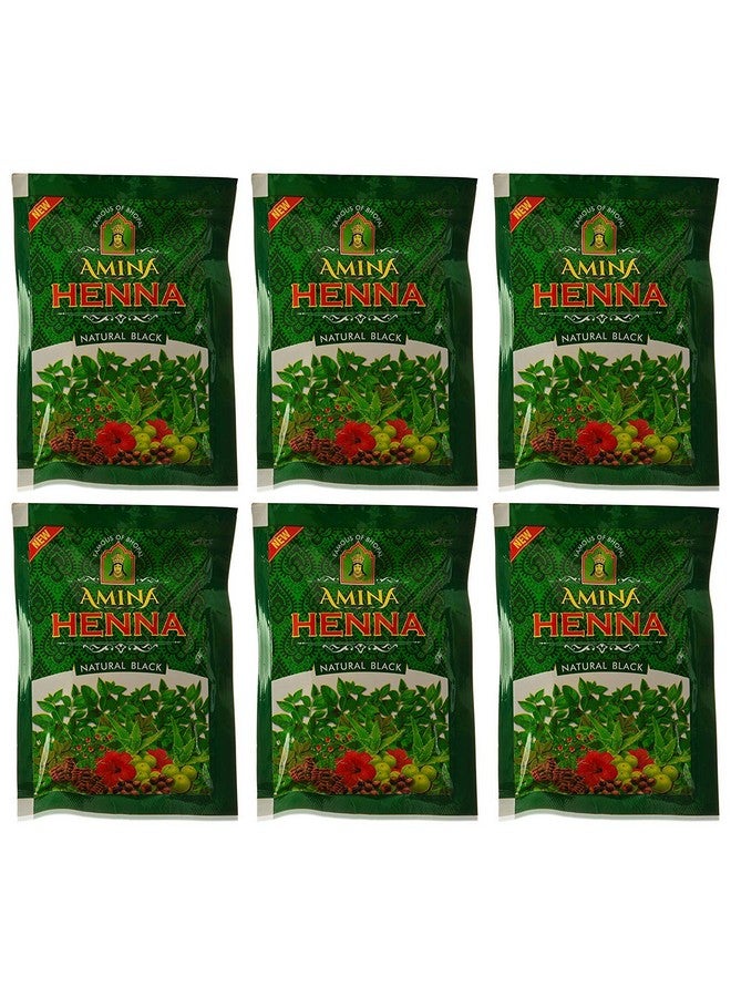 Amina Henna Natural Black Hair Colour Heena Mehndi, 25 G (Pack Of 12) - Image 3